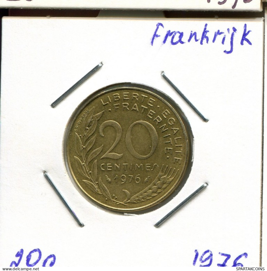 20 CENTIMES 1976 FRANKREICH FRANCE Französisch Münze #AM172.D.A - 20 Centimes