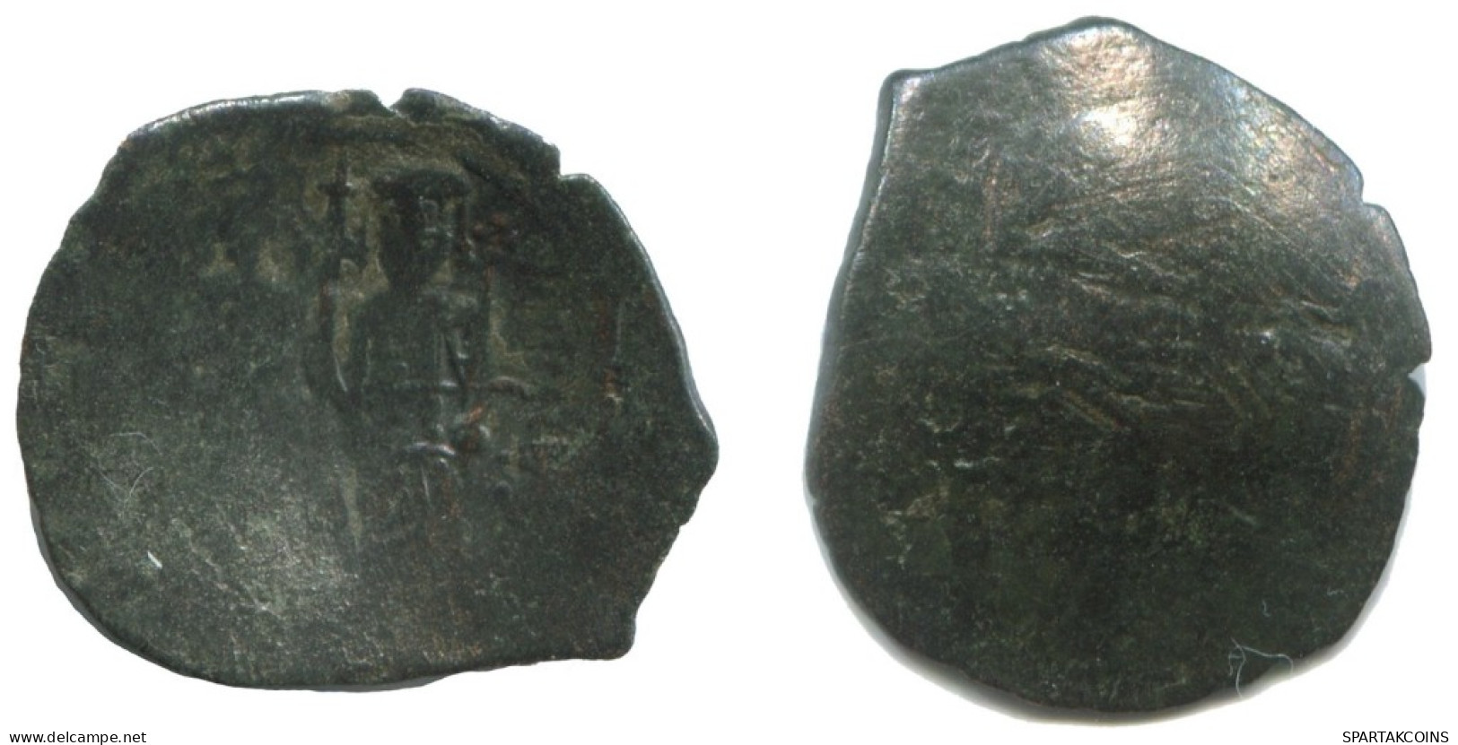 TRACHY BYZANTINISCHE Münze  EMPIRE Antike Authentisch Münze 0.9g/19mm #AG740.4.D.A - Bizantine