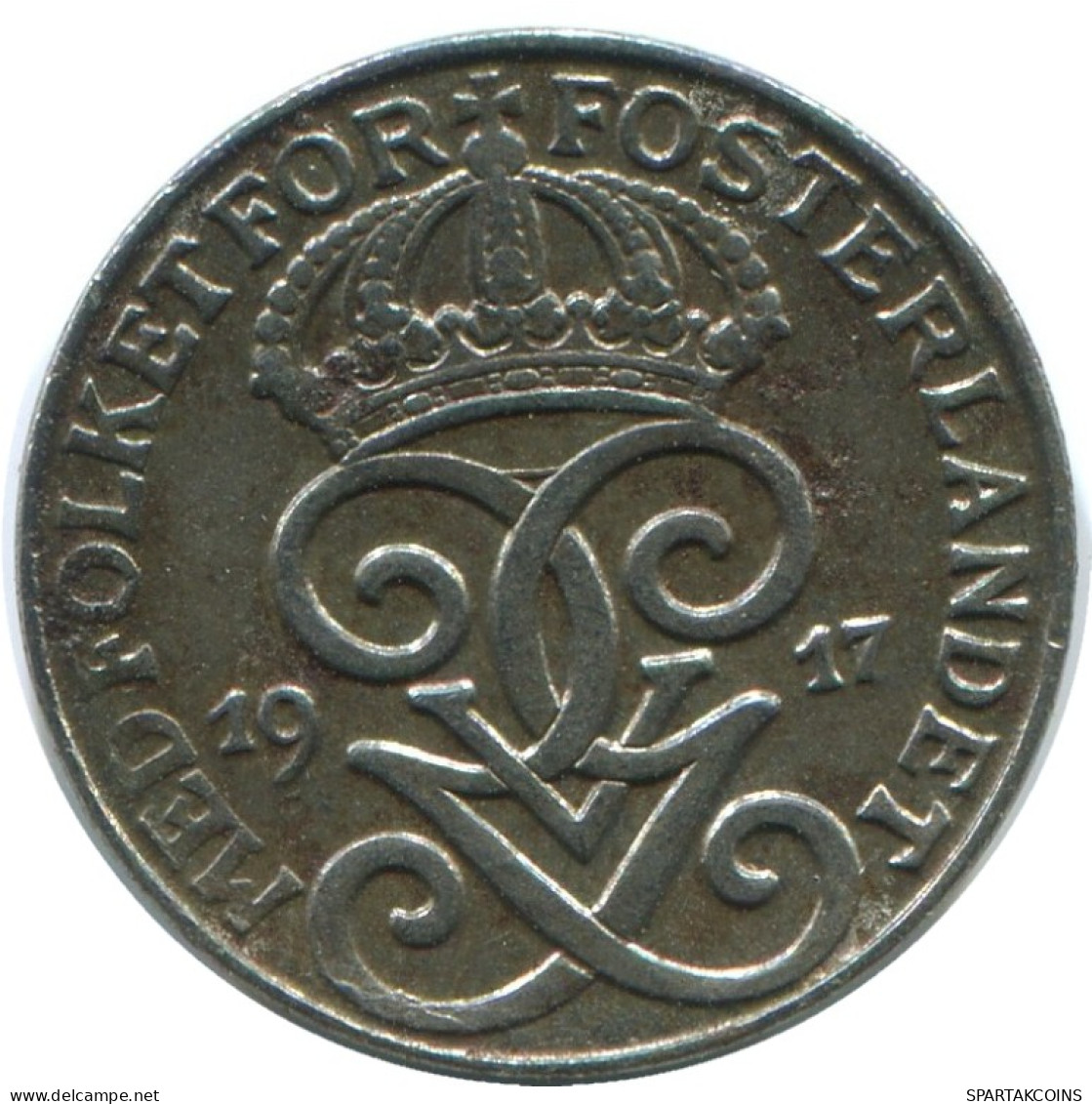 1 ORE 1917 SWEDEN Coin #AD157.2.U.A - Sweden