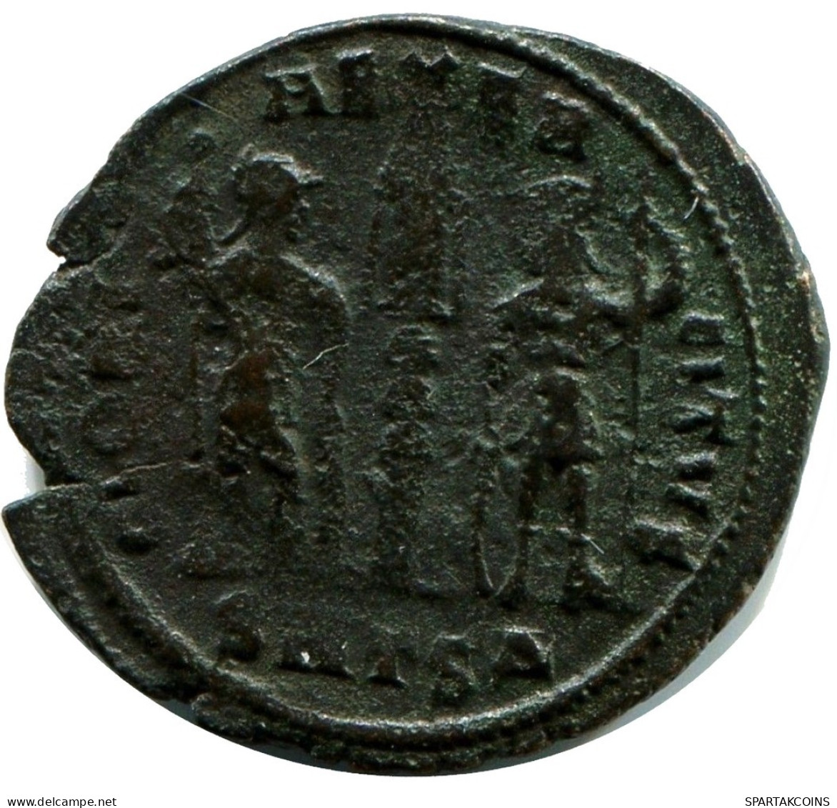 CONSTANS MINTED IN THESSALONICA FOUND IN IHNASYAH HOARD EGYPT #ANC11889.14.E.A - L'Empire Chrétien (307 à 363)