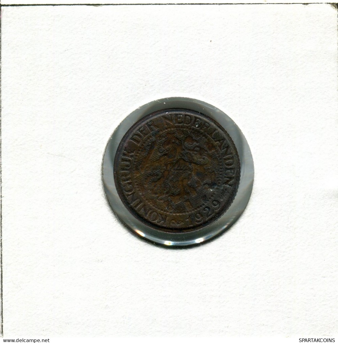 1 CENT 1929 NETHERLANDS Coin #AU245.U.A - 1 Cent