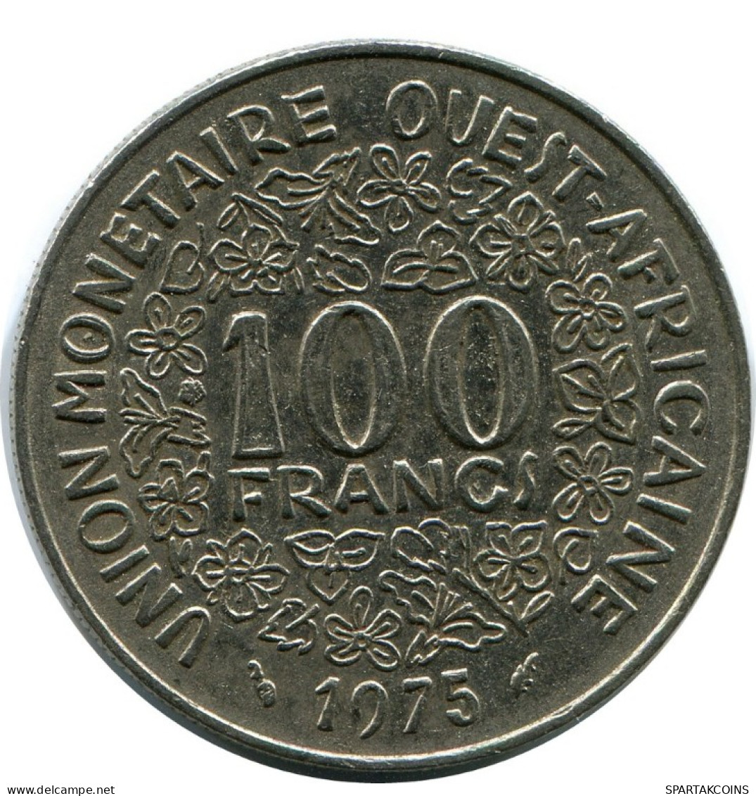 100 FRANCS 1975 WESTERN AFRICAN STATES Coin #AH629.3.U.A - Other - Africa