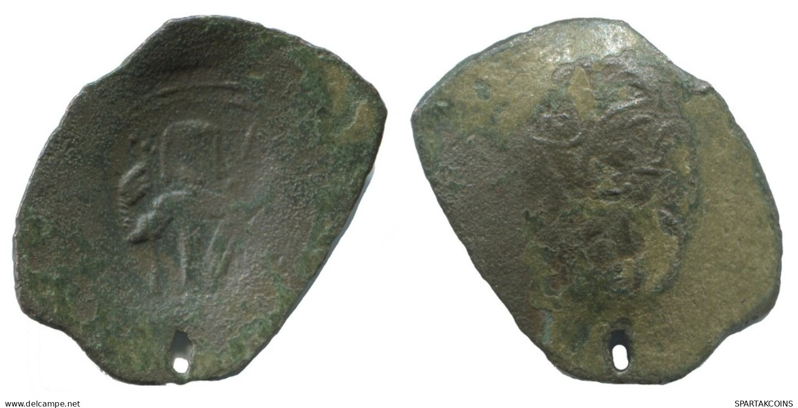 Authentic Original Ancient BYZANTINE EMPIRE Trachy Coin 1.1g/14mm #AG608.4.U.A - Bizantinas
