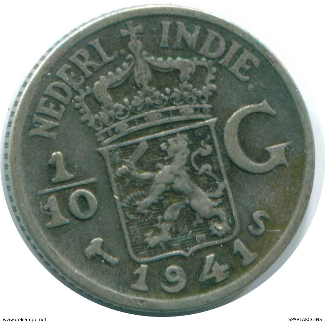 1/10 GULDEN 1941 S INDIAS ORIENTALES DE LOS PAÍSES BAJOS PLATA #NL13807.3.E.A - Dutch East Indies