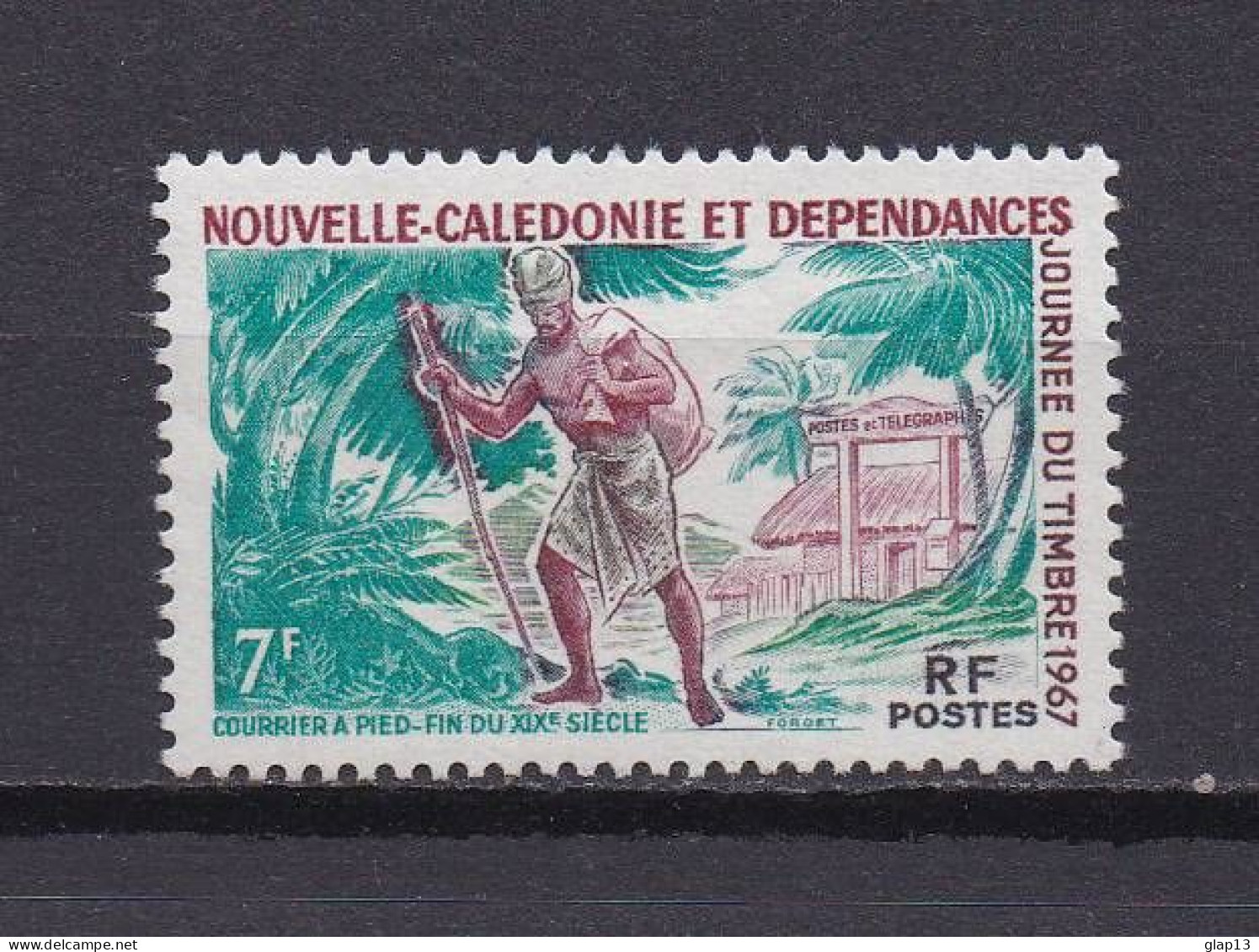 NOUVELLE-CALEDONIE 1967 TIMBRE N°340 NEUF AVEC CHARNIERE JOURNEE DU TIMBRE - Neufs