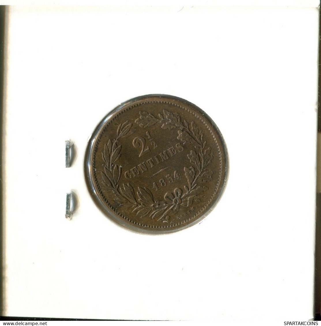 2 1/2 CENTIMES 1854 LUXEMBOURG Pièce #AT167.F.A - Luxembourg