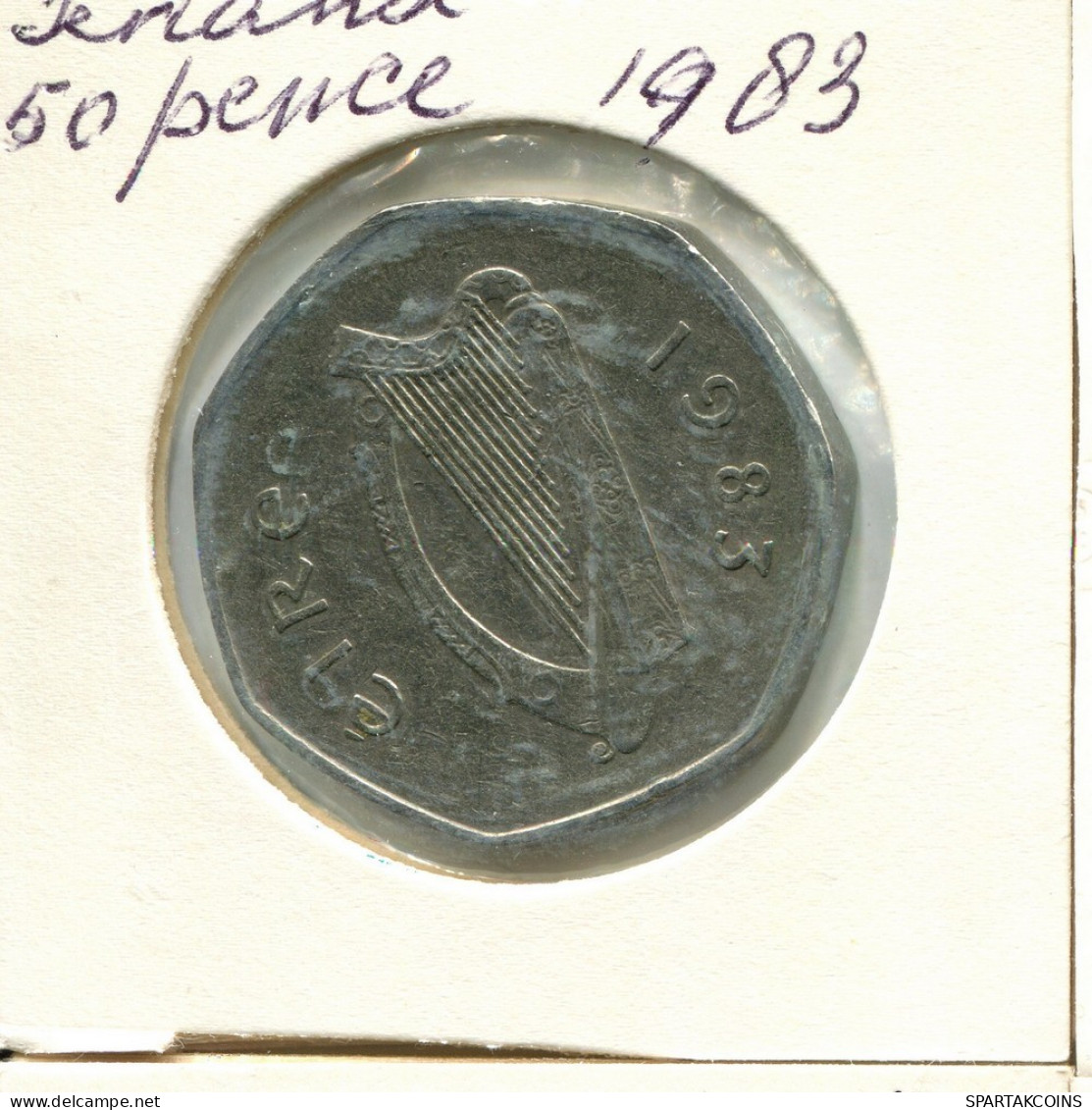 50 PENCE 1983 IRLAND IRELAND Münze #AY704.D.A - Irland