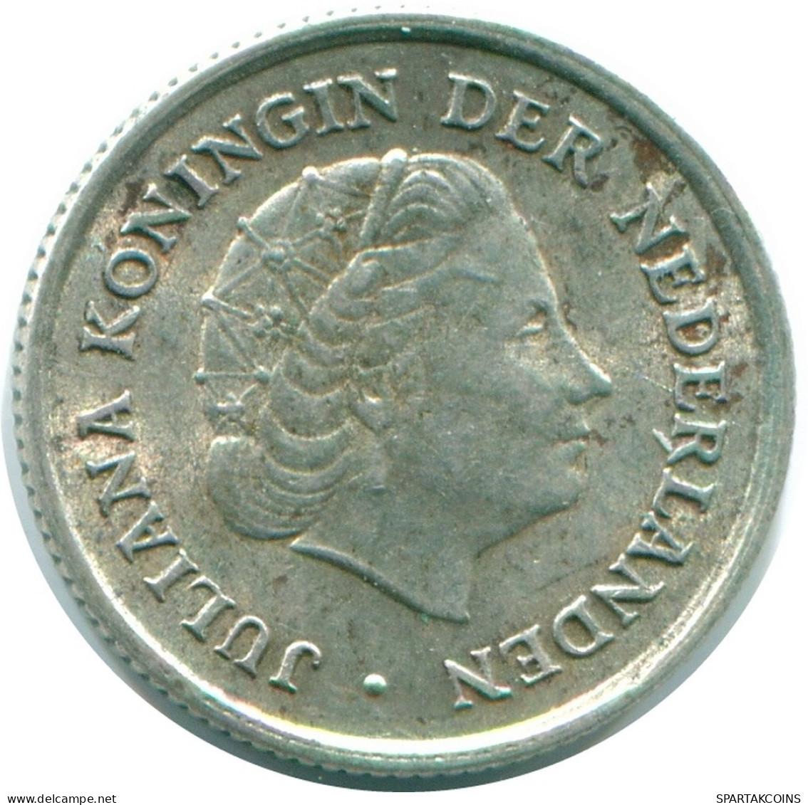 1/10 GULDEN 1962 NETHERLANDS ANTILLES SILVER Colonial Coin #NL12393.3.U.A - Antilles Néerlandaises