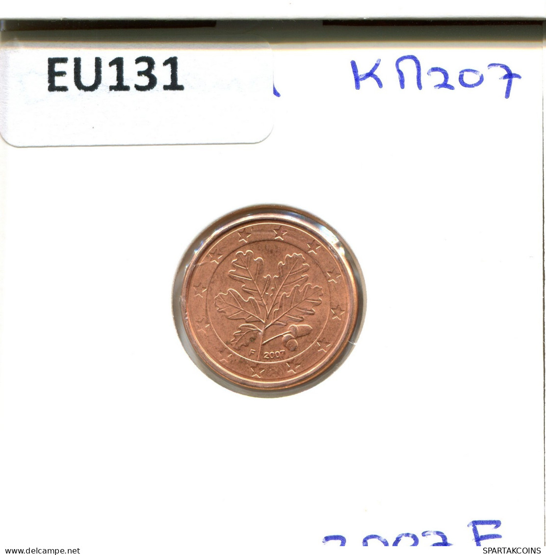 1 EURO CENT 2007 ALEMANIA Moneda GERMANY #EU131.E.A - Deutschland