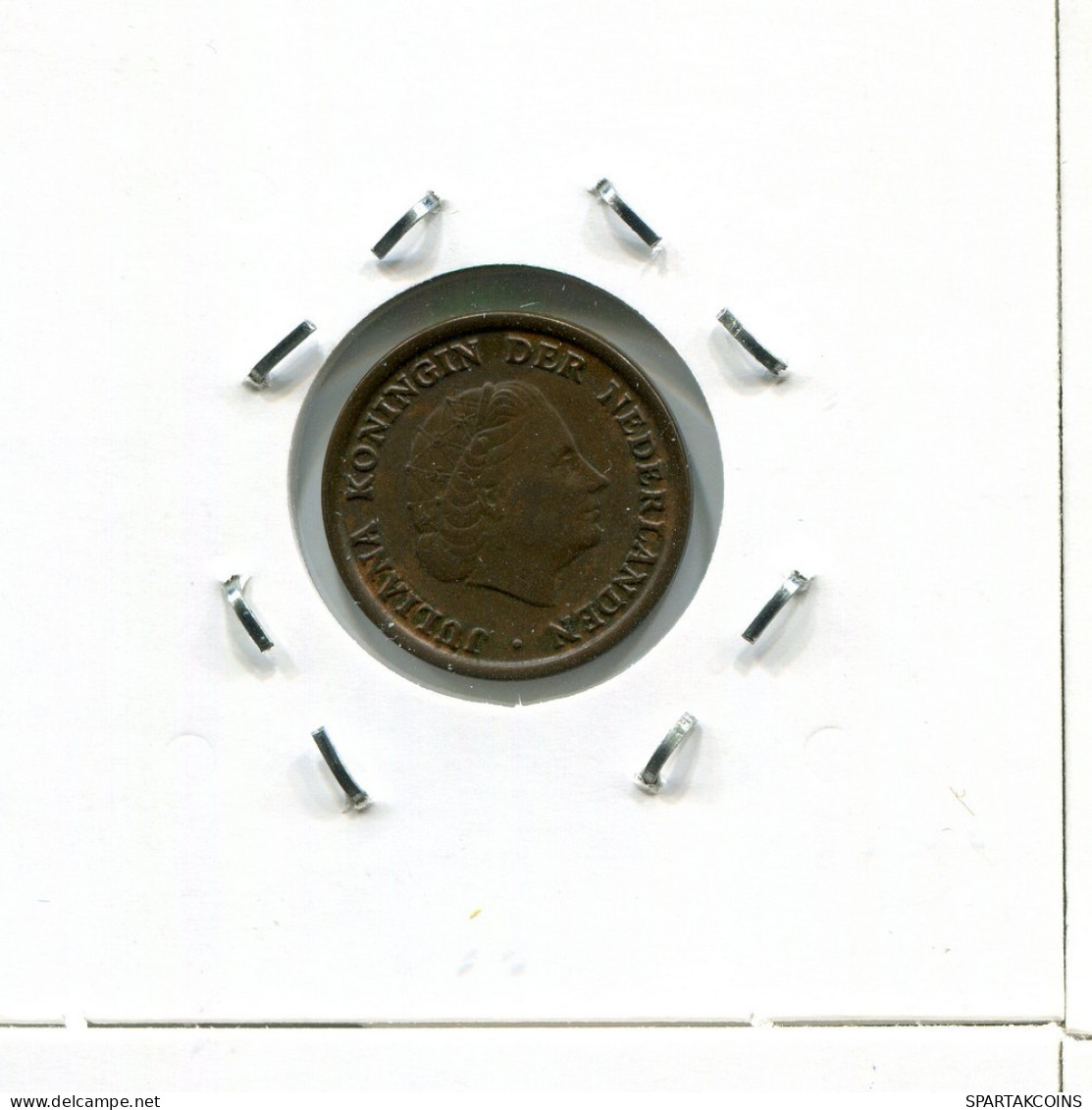 1 CENT 1956 NIEDERLANDE NETHERLANDS Münze #AR523.D.A - 1948-1980 : Juliana