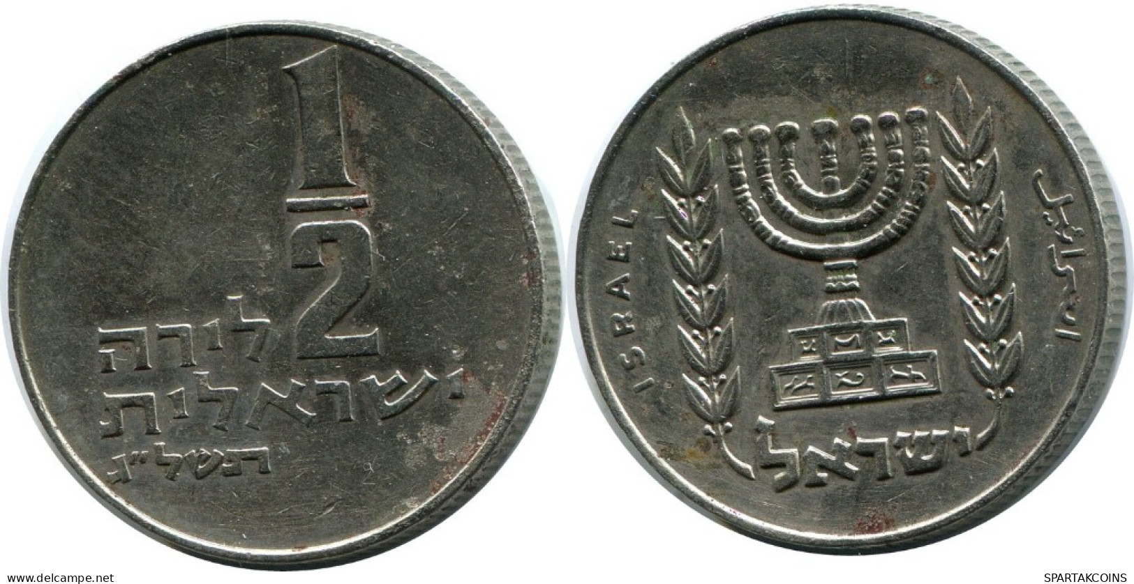 1/2 LIRA 1973 ISRAEL Coin #AH942.U.A - Israel