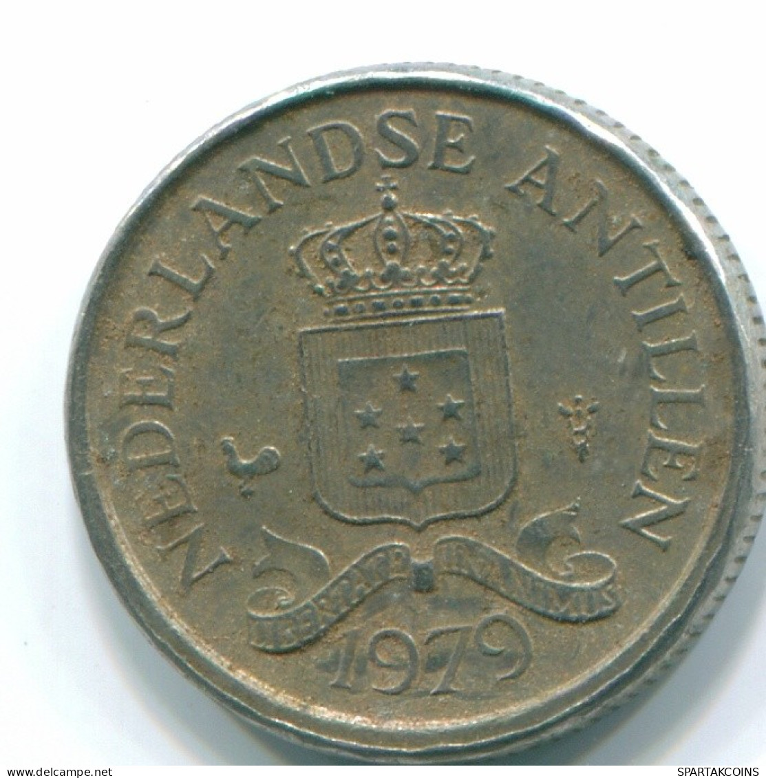 10 CENTS 1979 NIEDERLÄNDISCHE ANTILLEN Nickel Koloniale Münze #S13588.D.A - Antilles Néerlandaises