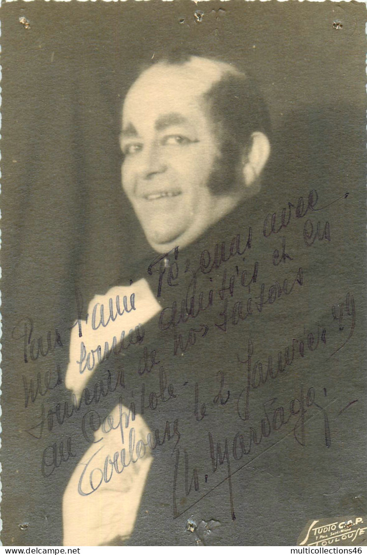 050524 - SPECTACLE ARTISTE THEATRE Autographe 1949 - Studio CAP Toulouse - Saisons Au Capitole - MARDAGA MARDAGO ? - Theater