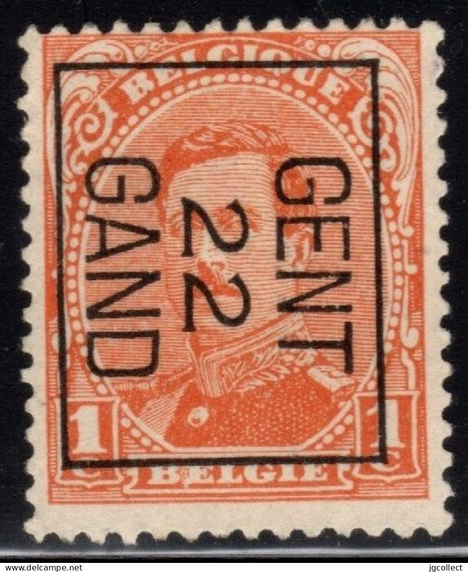 Typo 56B (GENT 22 GAND) - O/used - Typografisch 1922-26 (Albert I)