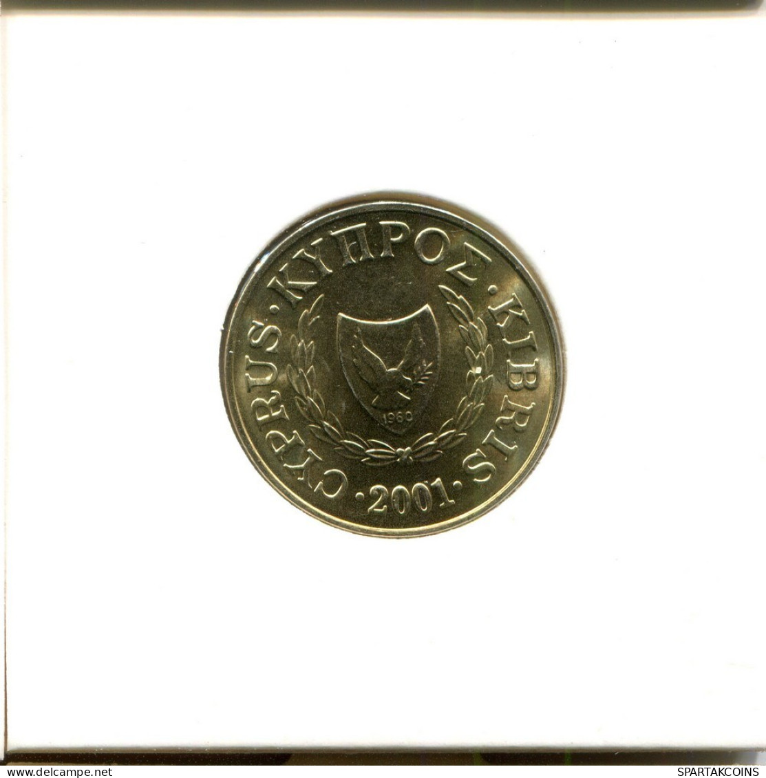 5 CENTS 2001 CYPRUS Coin #AZ908.U.A - Chypre
