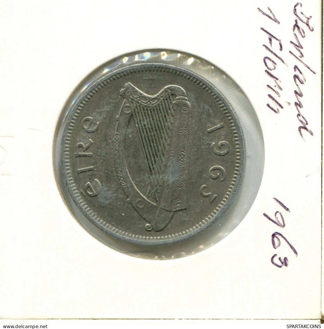 1 FLORIN 1963 IRLANDE IRELAND Pièce #AY710.F.A - Ierland
