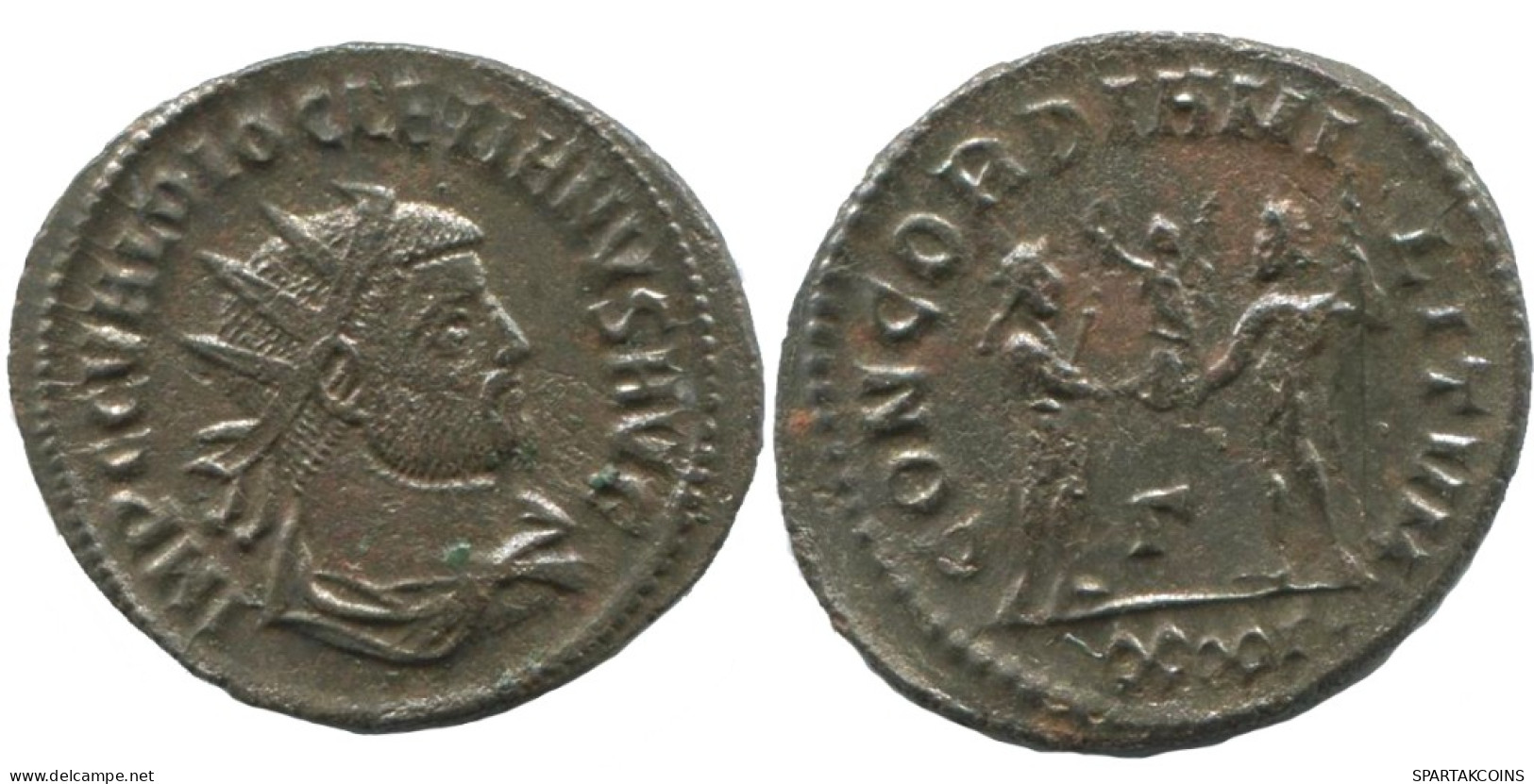 DIOCLETIAN ANTONINIANUS Heraclea (?/XXI) AD291 CONCORDIA MILITVM #ANT1879.48.E.A - La Tétrarchie (284 à 307)