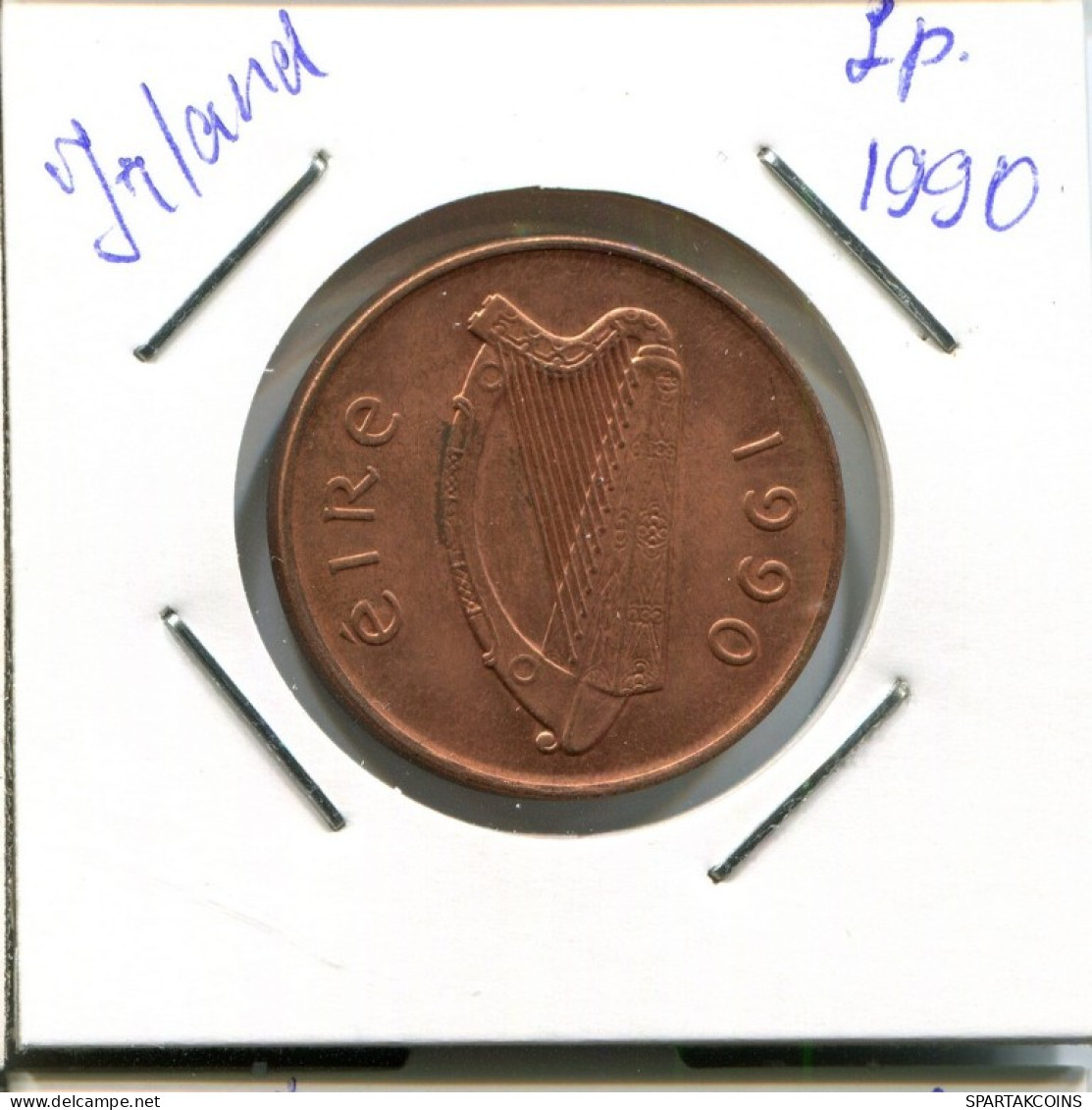 2 PENCE 1990 IRLANDA IRELAND Moneda #AN626.E.A - Ierland