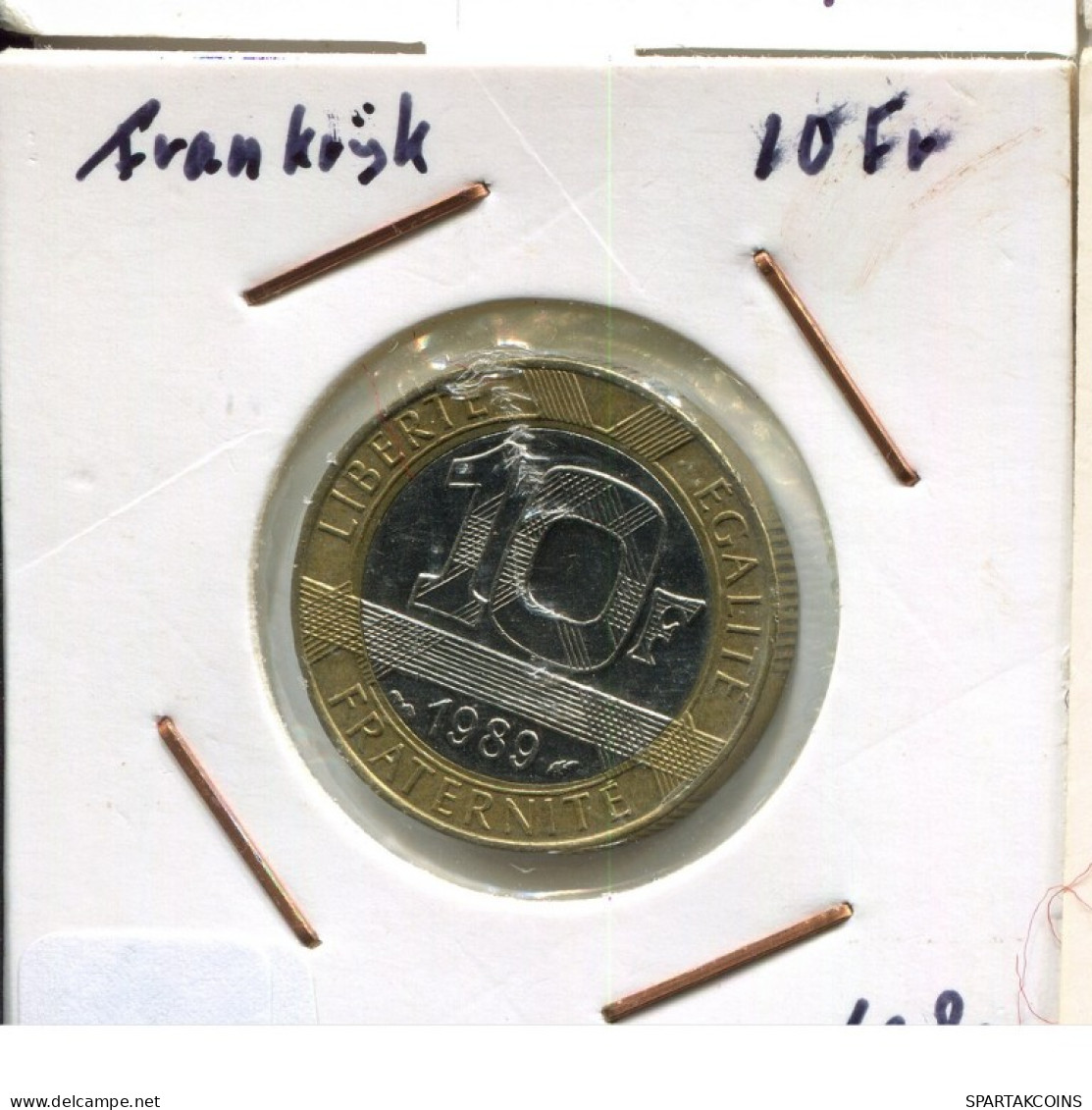 10 FRANCS 1989 FRANCE Coin BIMETALLIC French Coin #AM675.U.A - 10 Francs
