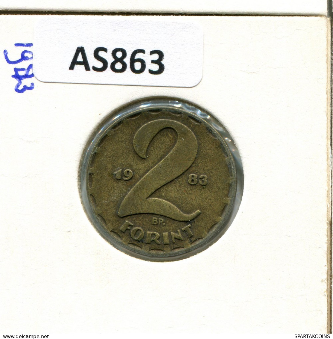 2 FORINT 1983 HUNGARY Coin #AS863.U.A - Hungría