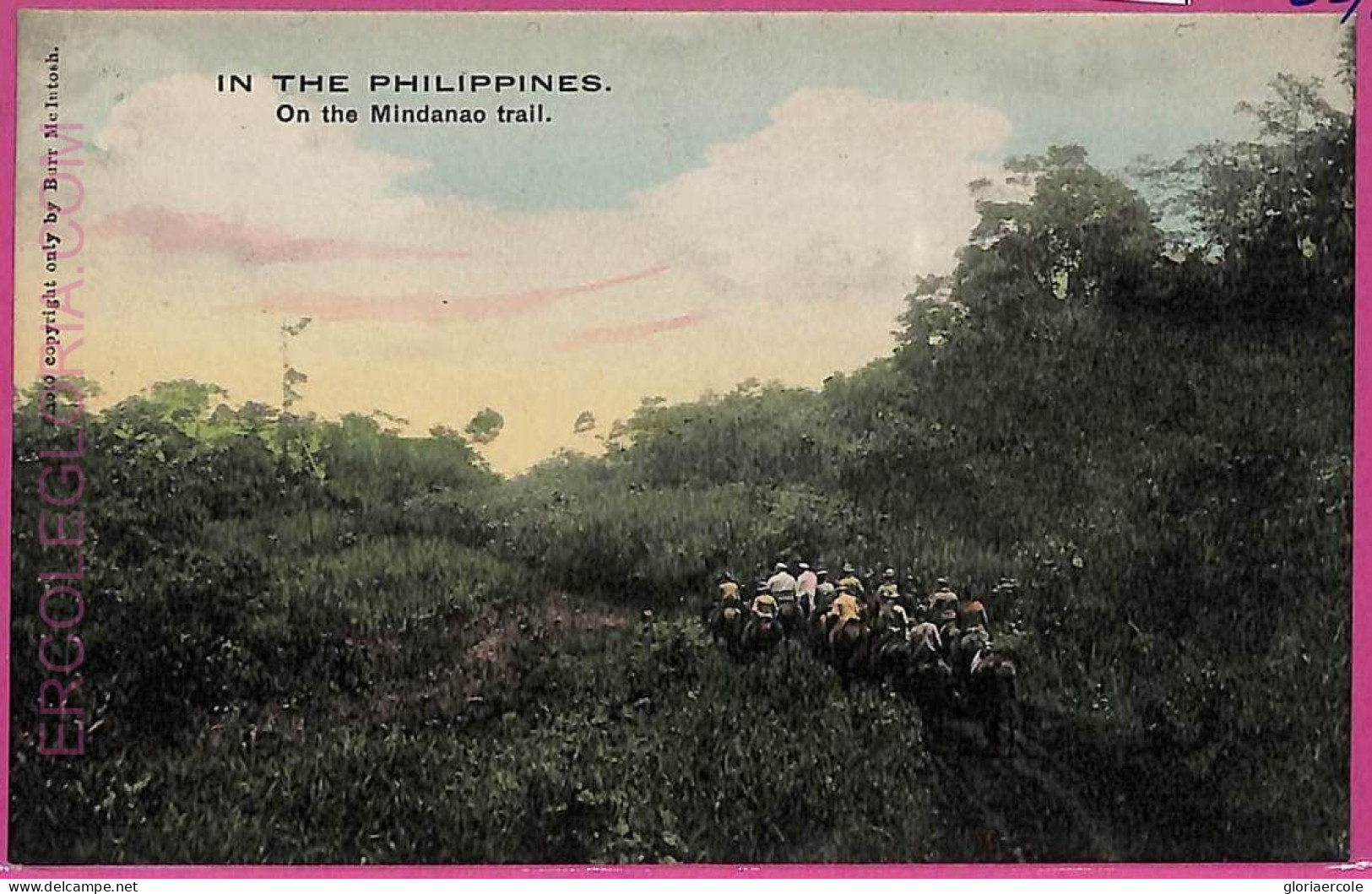 Ag3560 -  Philippines - VINTAGE POSTCARD  - On The Mindanao Trall - Philippines