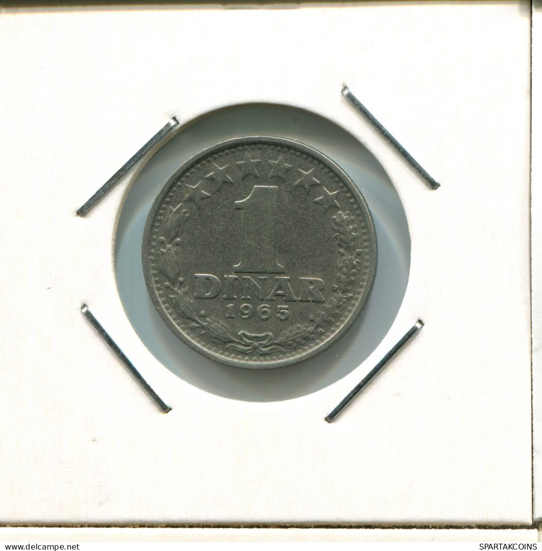 1 DINAR 1965 YUGOSLAVIA Coin #AR653.U.A - Yugoslavia
