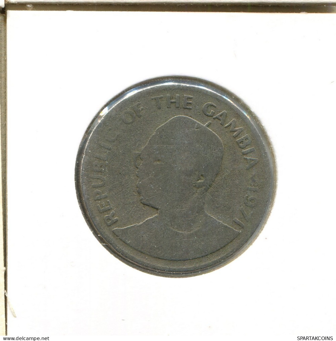 50 BUTUTS 1971 GAMBIA Moneda #AS755.E.A - Gambia