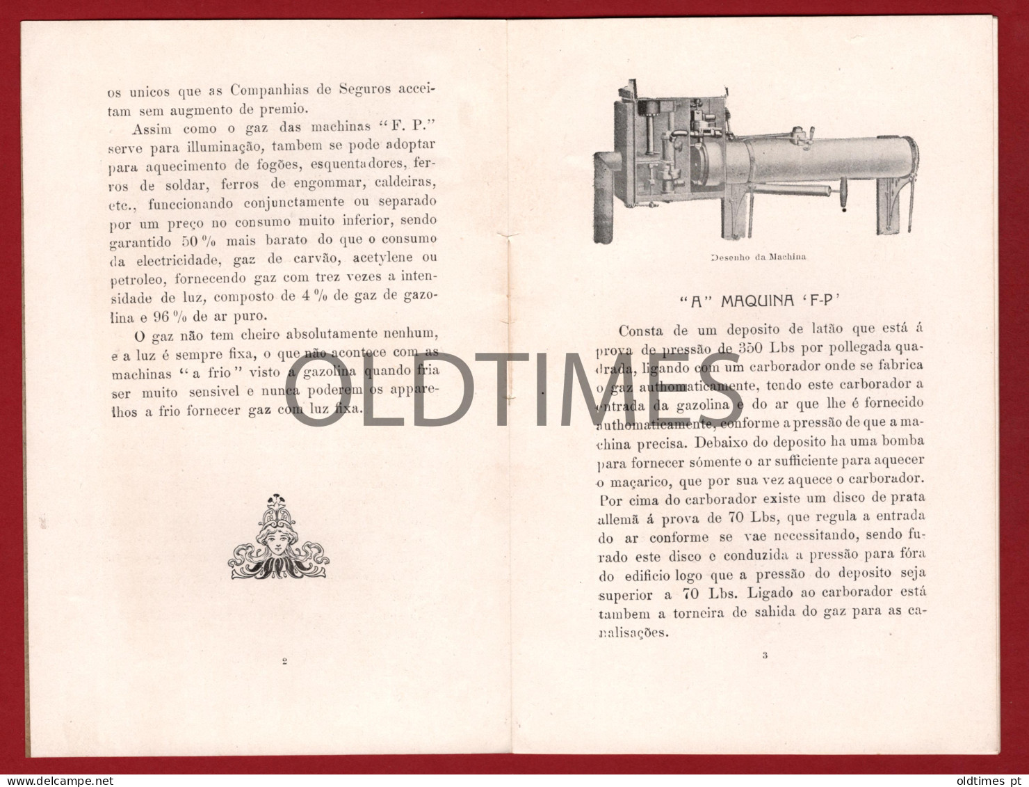 PORTUGAL - LISBOA - GUY L. BARLEY & CMTA - MAQUINAS PARA ILUMINAÇÃO A GASOLINA - ADVERTISING BROCHURE 1912 - Werbung