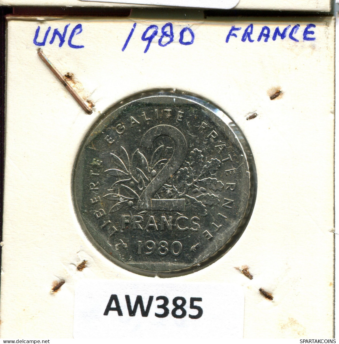 2 FRANCS 1980 FRANCE Pièce #AW385.F.A - 2 Francs