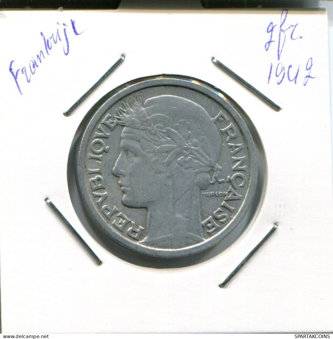 2 FRANCS 1947 FRANCIA FRANCE Moneda #AN987.E.A - 2 Francs