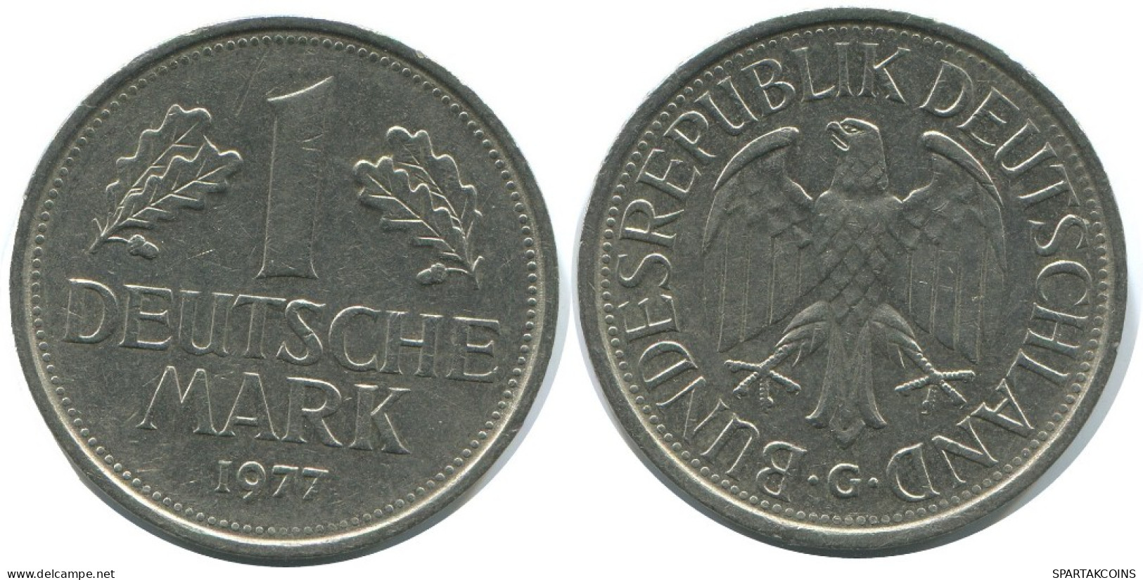 1 DM 1977 G BRD ALEMANIA Moneda GERMANY #AG290.3.E.A - 1 Mark