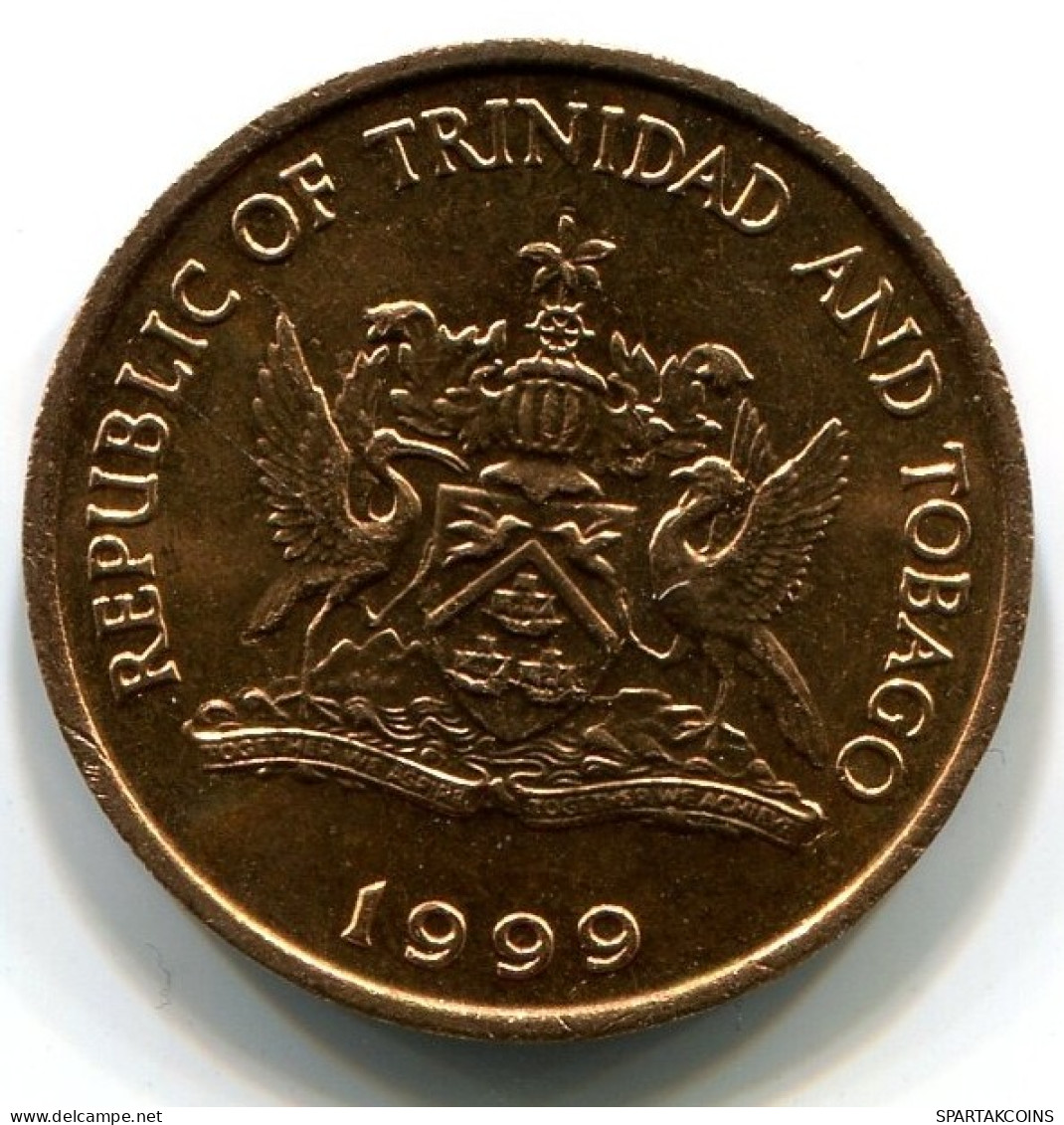 1 CENT 1999 TRINITÉ-ET-TOBAGO TRINIDAD & TOBAGO UNC Hummingbird Pièce #W10948.F.A - Trinidad & Tobago
