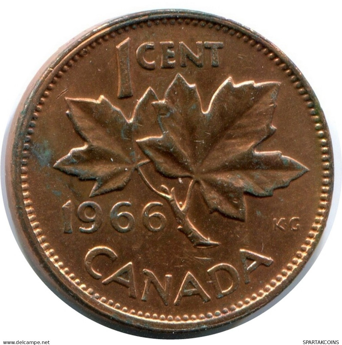 1 CENT 1966 KANADA CANADA Münze #AX386.D.A - Canada
