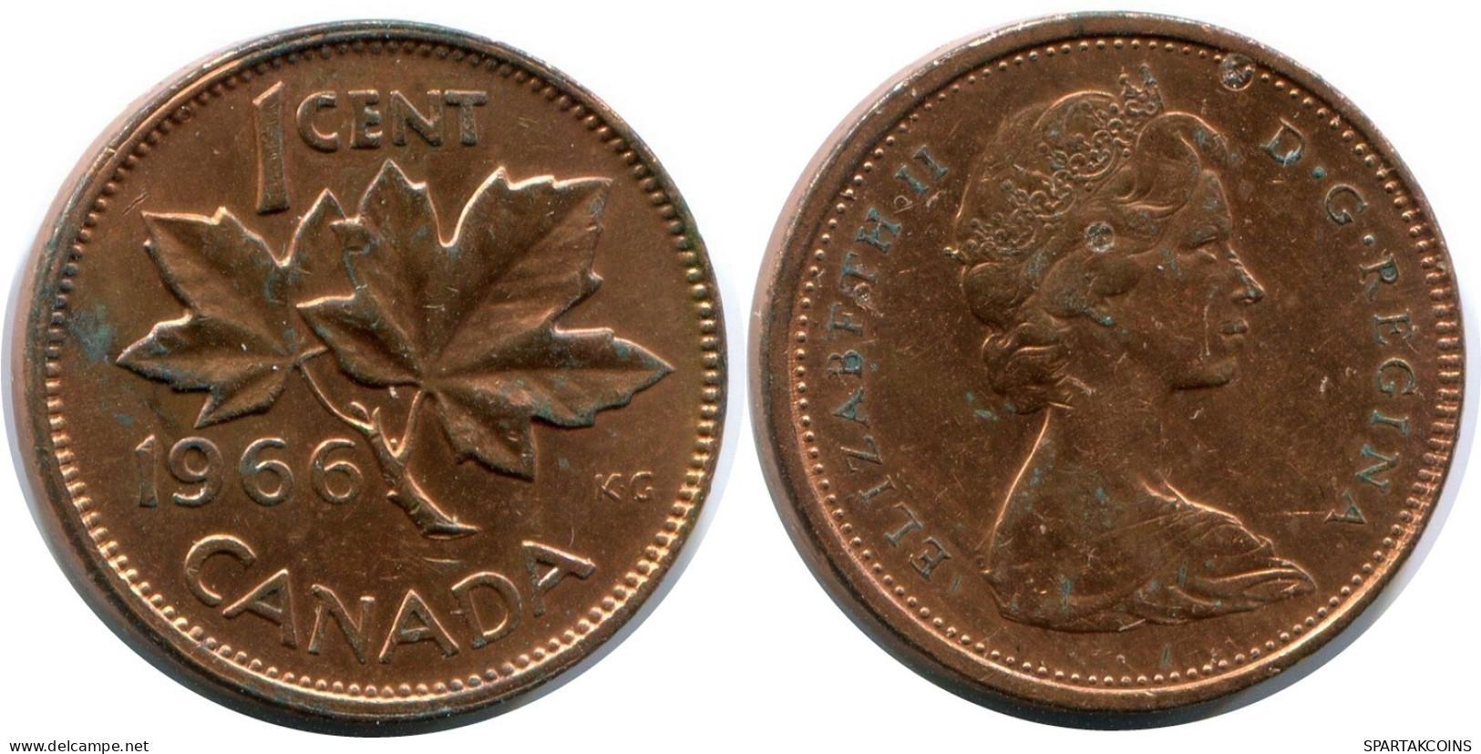 1 CENT 1966 KANADA CANADA Münze #AX386.D.A - Canada