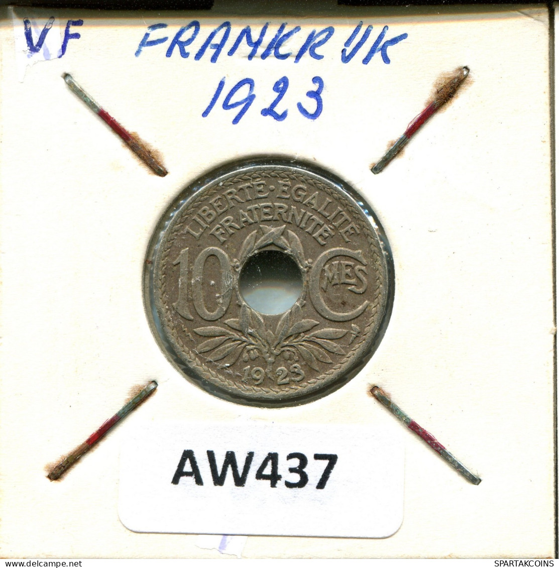 10 CENTIMES 1923 FRANKREICH FRANCE Französisch Münze #AW437.D.A - 10 Centimes