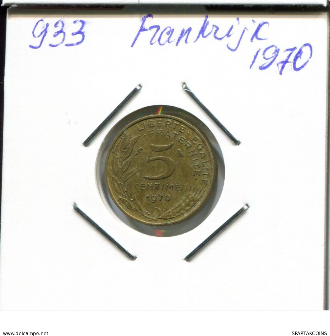 5 CENTIMES 1970 FRANCIA FRANCE Moneda #AN012.E.A - 5 Centimes