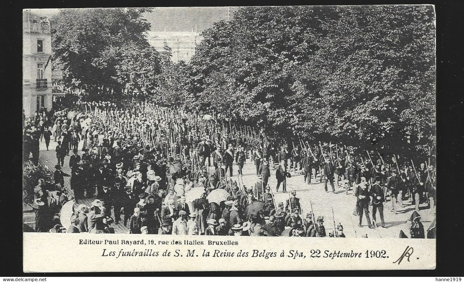 Bruxelles Les Funérailles De S.M. La Reine Des Belges Septembre 1902 Brussel Htje - Fiestas, Celebraciones