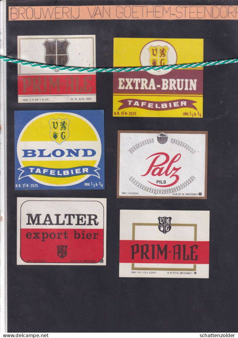 Lot Etiketten Brouwerij Van Goethem, Steendorp - Bier