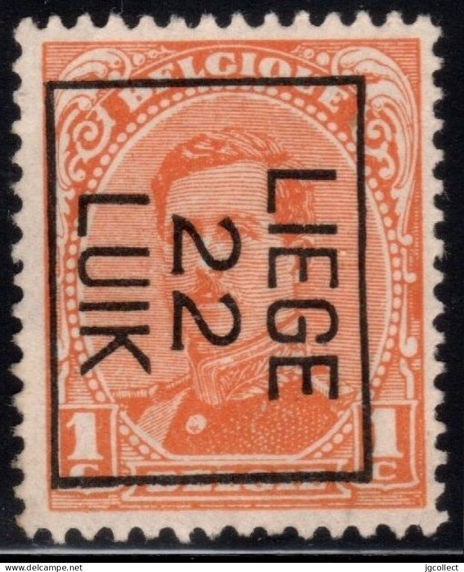 Typo 57B (LIEGE 22 LUIK) - O/used - Typos 1922-26 (Albert I)