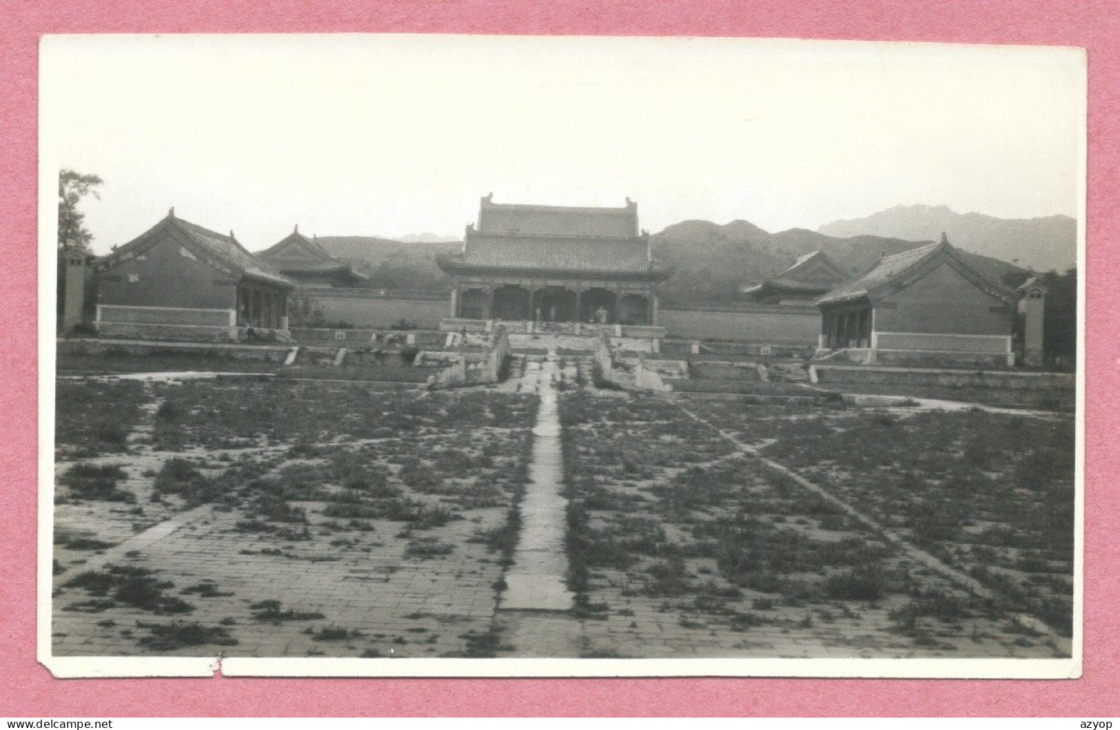 CHINA - Photo - Meili Photographic Studio - PEKING - WESTERN MANCHU TOMB - GATE TO SACRIFICE HALL - HSI LING - 2 Scans - Chine