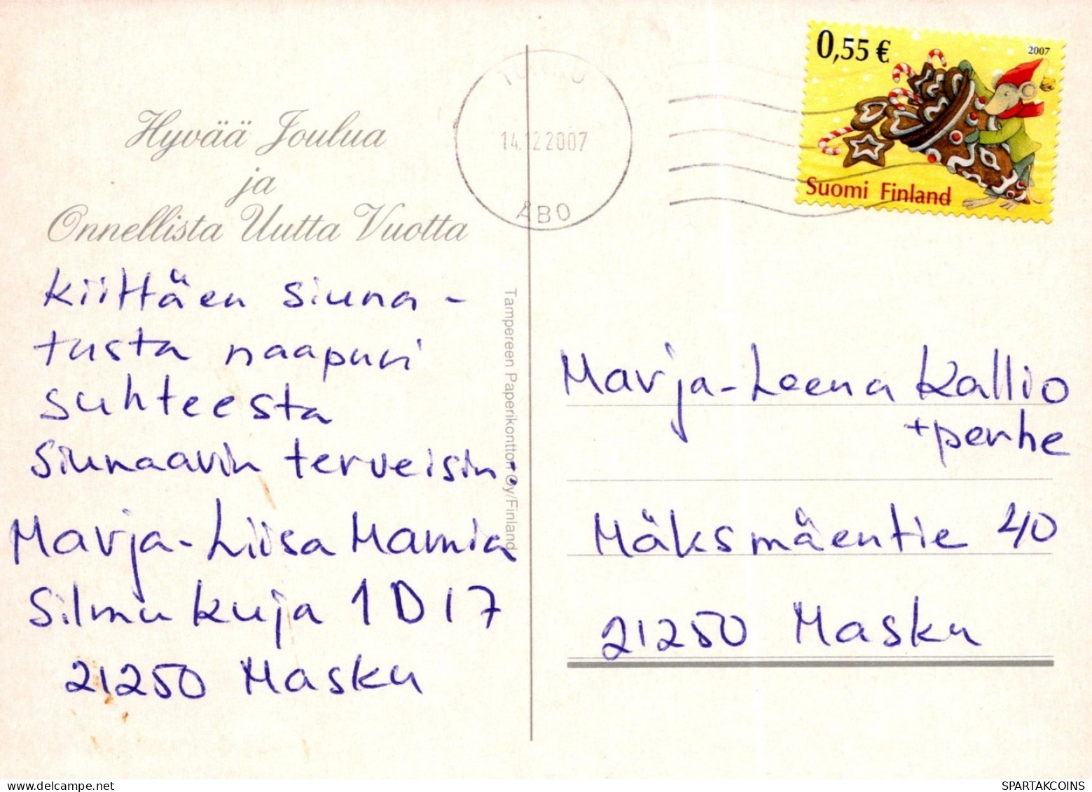 ÁNGEL NAVIDAD Vintage Tarjeta Postal CPSM #PAH045.A - Anges