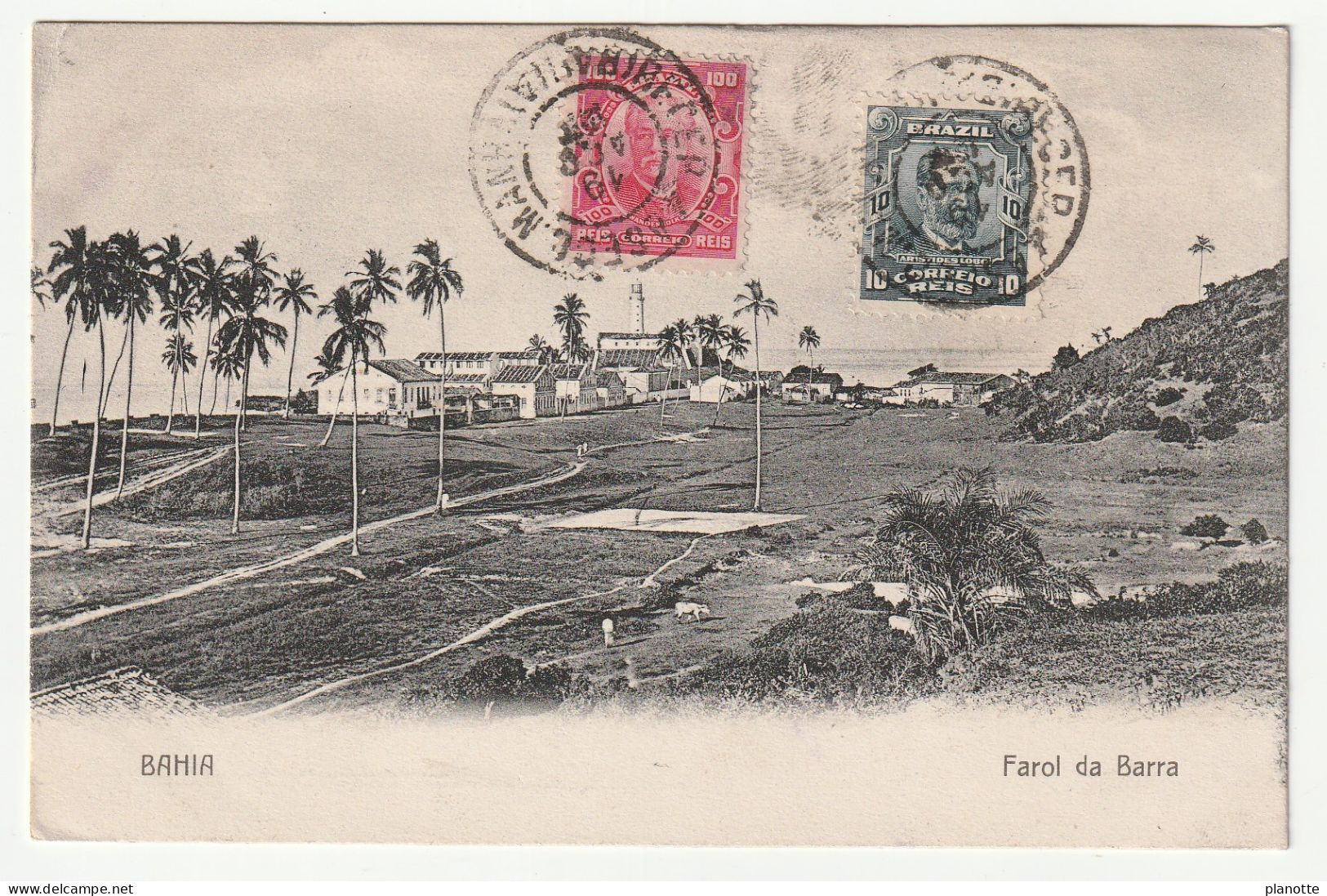 BRAZIL - BAHIA - Farol Da Barra - Old Postcard 1910 - São Paulo