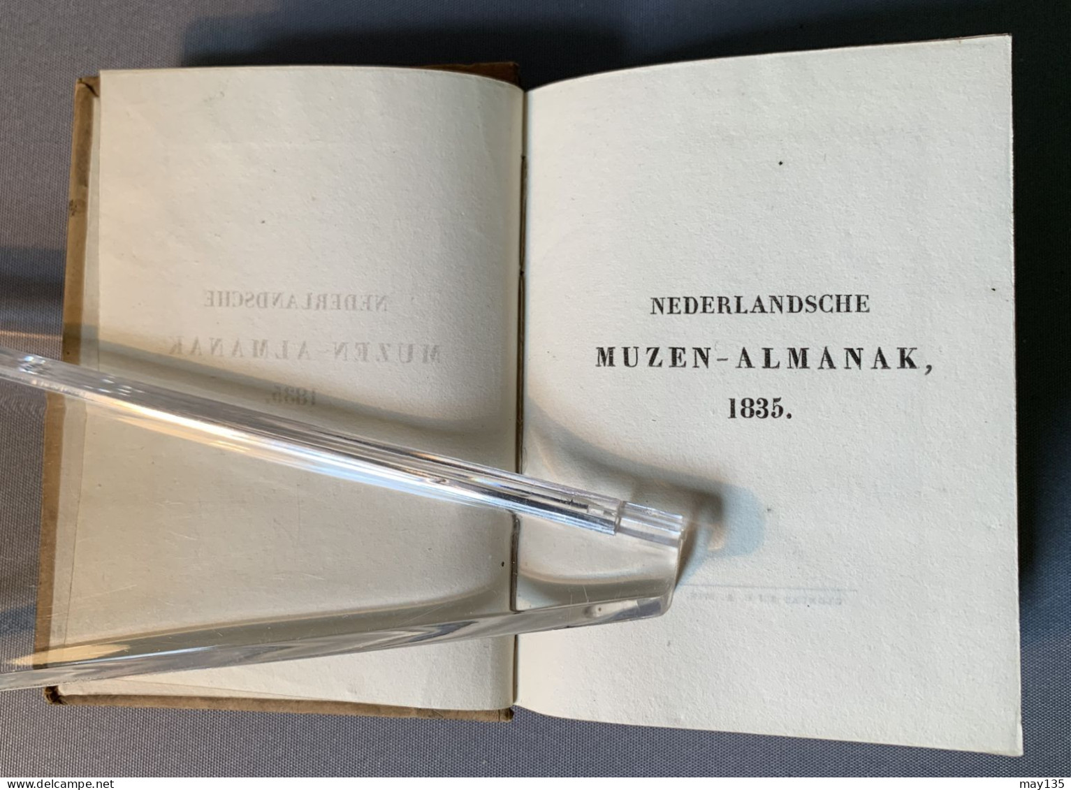 Anno 1835 - Nederlandsche Muzen - Almanak - J. Immerzeel , Junior Te Amsterdam - Antiquariat