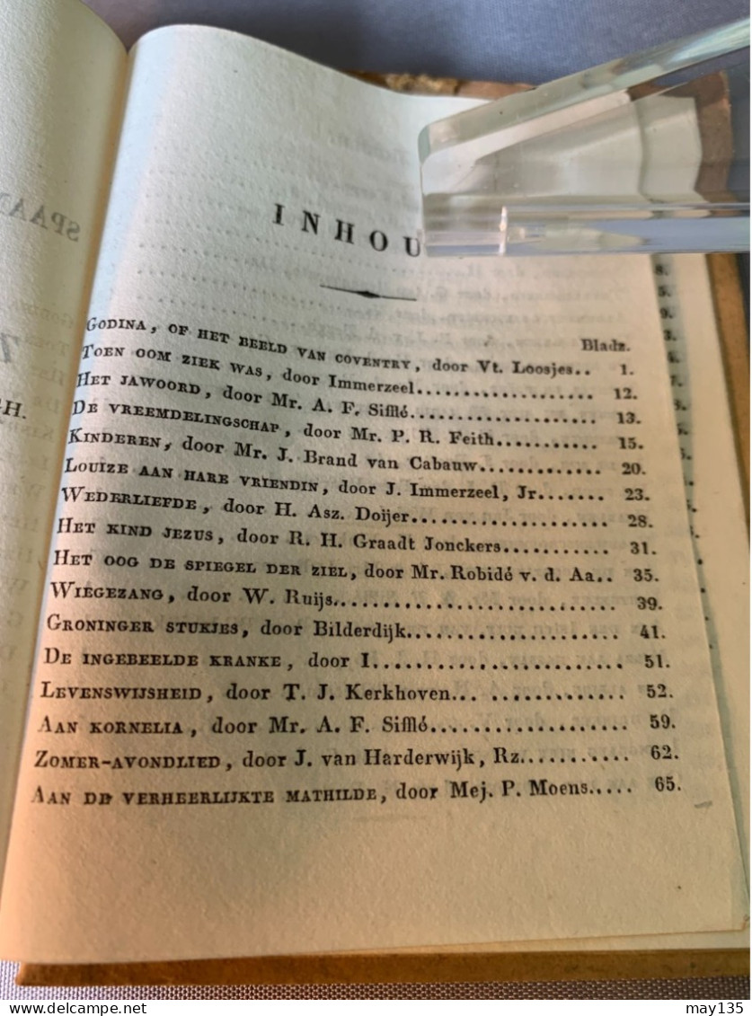 anno 1835 - Nederlandsche Muzen - Almanak - J. Immerzeel , junior te Amsterdam