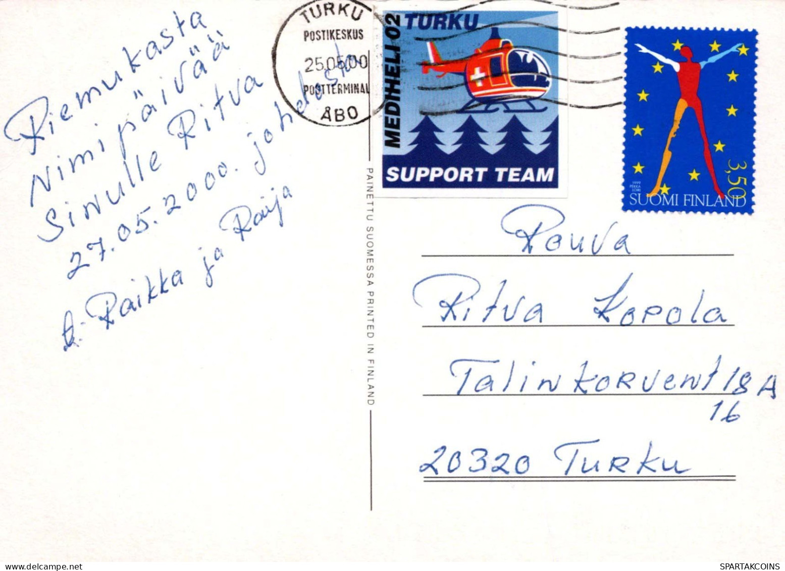 FLORES Vintage Tarjeta Postal CPSM #PBZ345.A - Blumen
