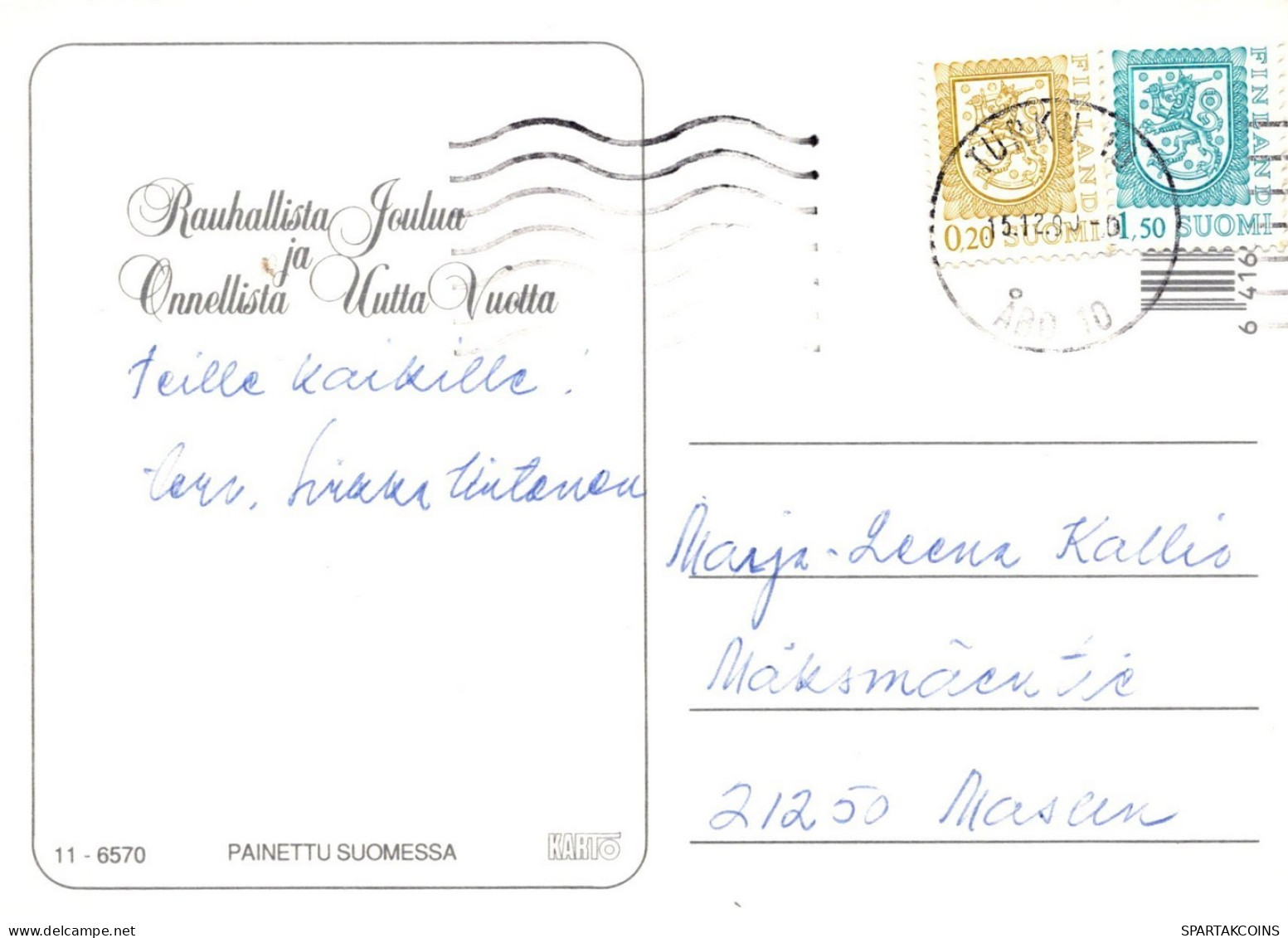 PÁJARO Animales Vintage Tarjeta Postal CPSM #PAM837.A - Uccelli