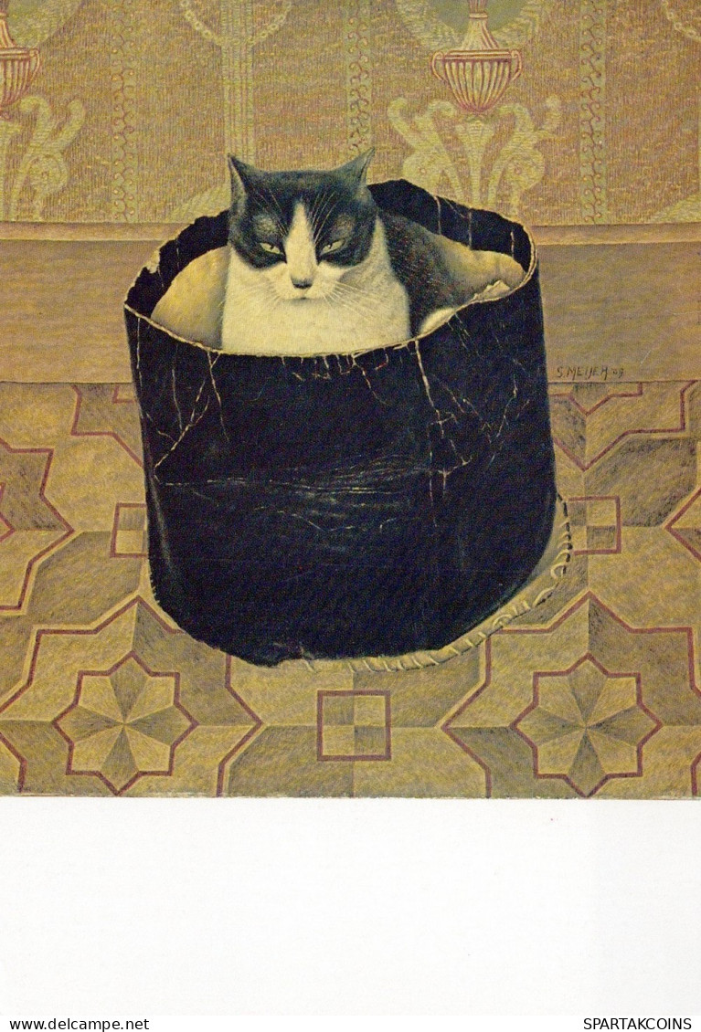 CAT KITTY Animals Vintage Postcard CPSM #PAM491.A - Katten