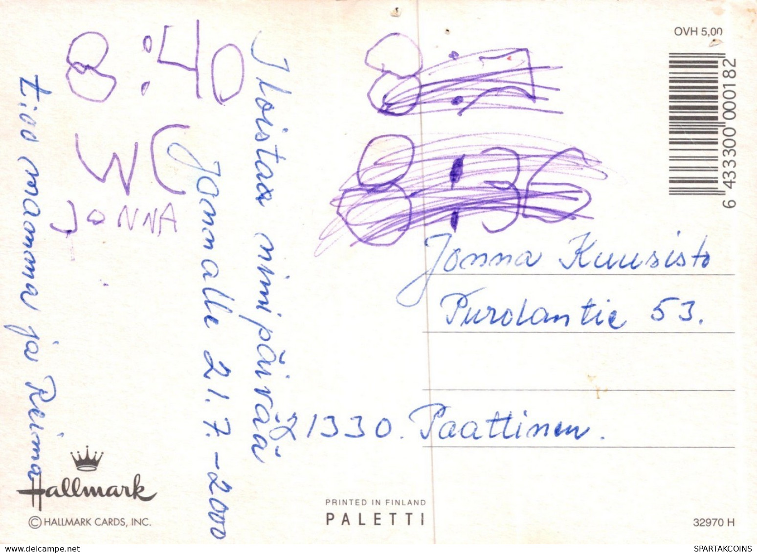 KATZE MIEZEKATZE Tier Vintage Ansichtskarte Postkarte CPSM #PAM270.A - Chats