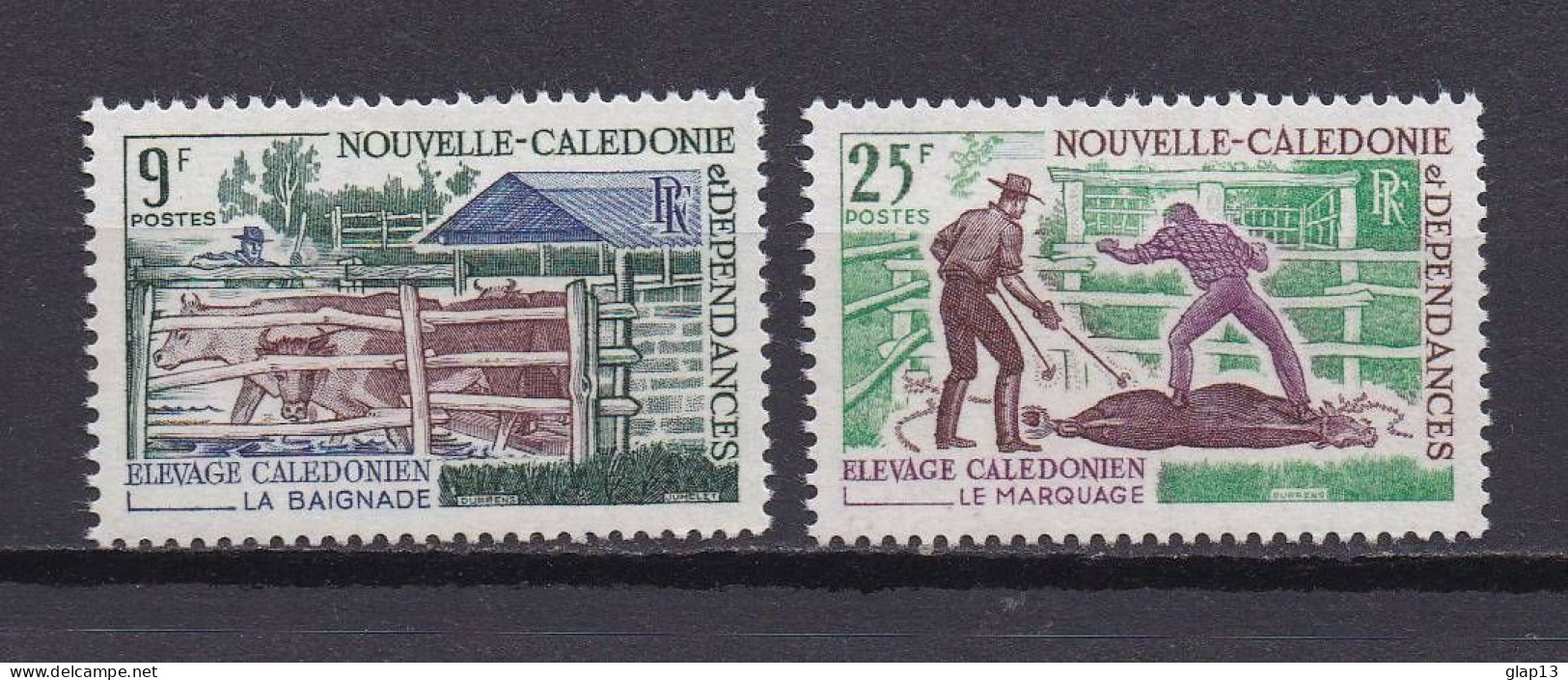 NOUVELLE-CALEDONIE 1969 TIMBRE N°356/57 NEUF** ELEVAGE - Unused Stamps