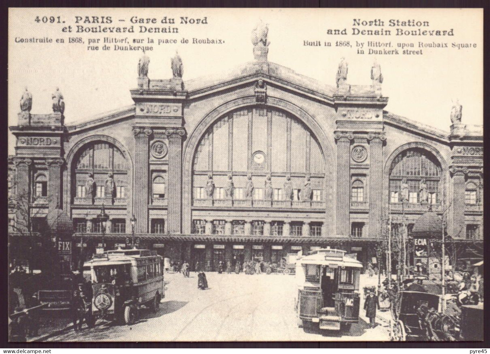 PARIS LA GARE DU NORD ET BOULEVARD DENAIN - Stations Without Trains
